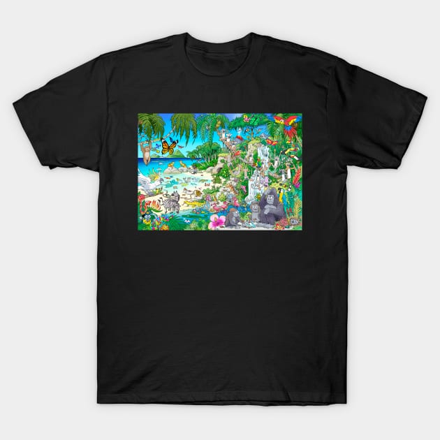 Mermaid Island T-Shirt by MrChuckles